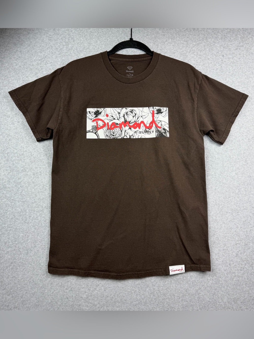 Diamond Supply Co. Brown Graphic Logo T-Shirt Men’s Size Medium